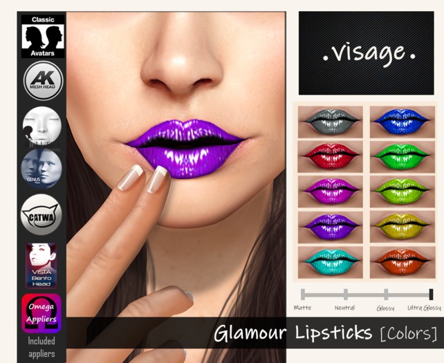 .visage. Glamour [Colors] Lipsticks