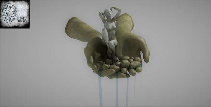 Statue In Hand Full Perm Mesh