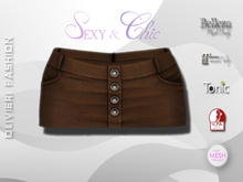 AMBER SKIRT - BROWN