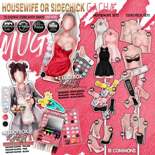 Mug - Housewife or Sidechick - #18 Sidechick Heels White