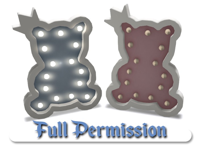 ~AB~ Baby Light ~ Bear ~ FULL PERM ~ 1 LI