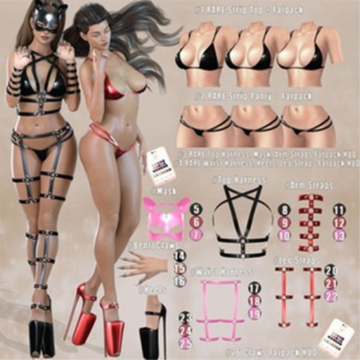 #6 *Vanilla Bae* {Kitty} Mask - M - Red