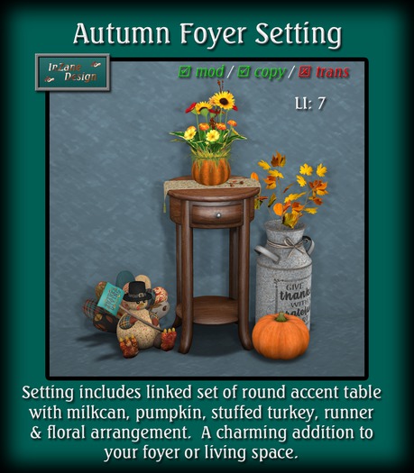 Autumn Foyer Setting