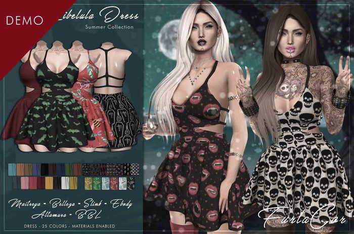 :::DEMO:::[FurtaCor Female] Libelula Dress
