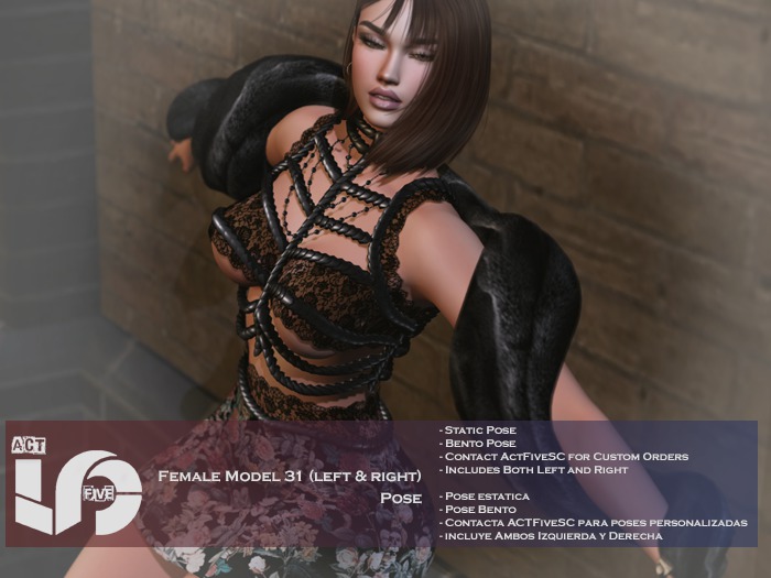 ACT5-398-Female Model 31 Pose (left & right) BOXED