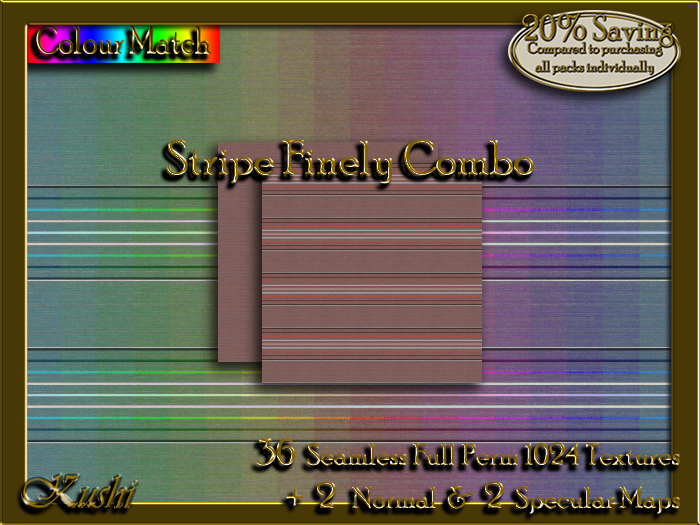 Stripe Finely Combo Textures