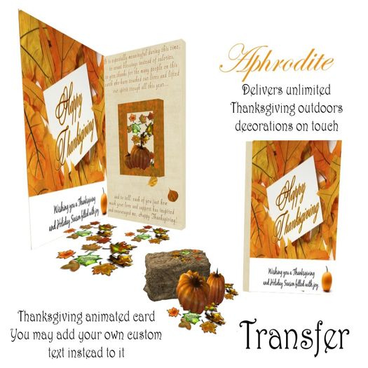 Thanksgiving "Autumn" Animated Card TRANSFER