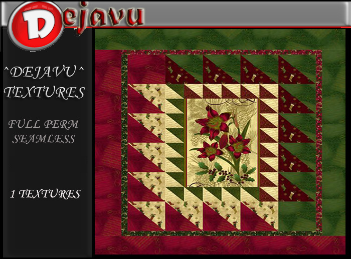 ^^Dejavu^  Full Perm Christmas Quilt Textures 1