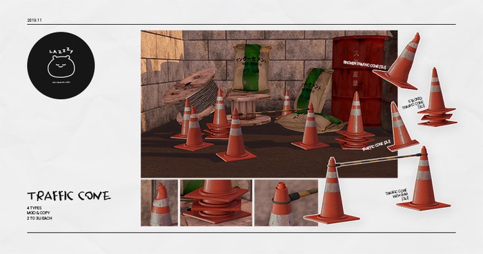 LAZZZY . traffic cone FATPACK