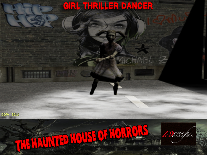 *Dench Designs* Animesh Zombie Girl Thriller Dancer