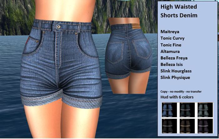 DEMO DW - High Waisted Shorts Denim