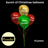 Bunch of Christmas balloons