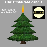 Christmas tree candle