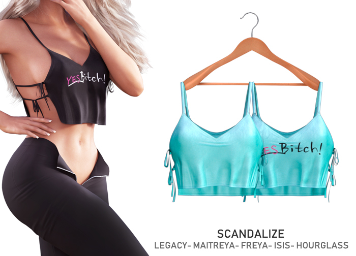 SCANDALIZE. Karolinye TOP. Aqua