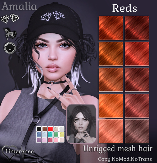 {Limerence} Amalia hair-Reds