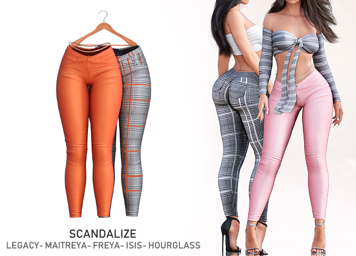 Scandalize. Indyle Pants. Orange