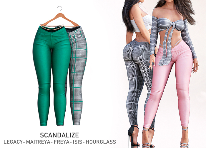 Scandalize. Indyle Pants. Green