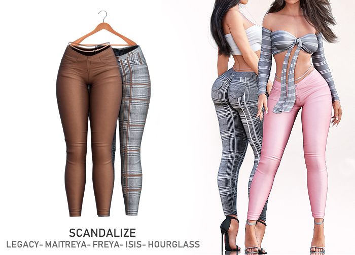Scandalize. Indyle Pants. Brown