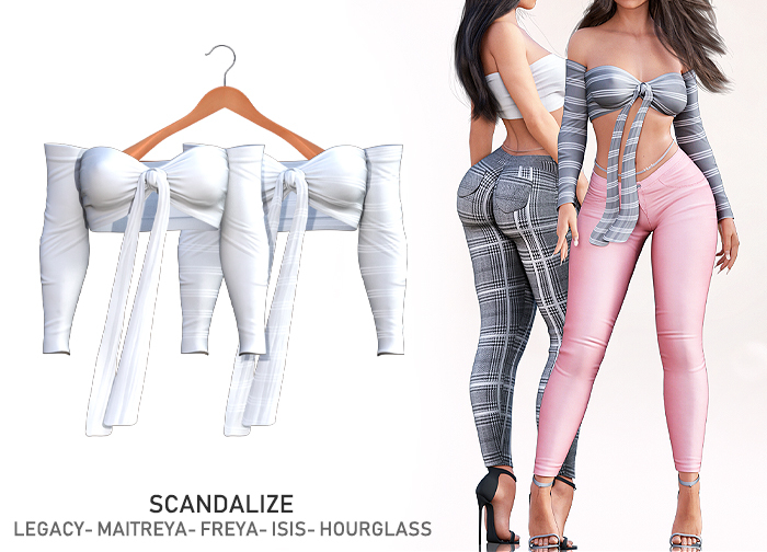 Scandalize. Indyle Top. White