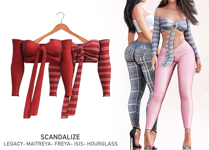 Scandalize. Indyle Top. Red