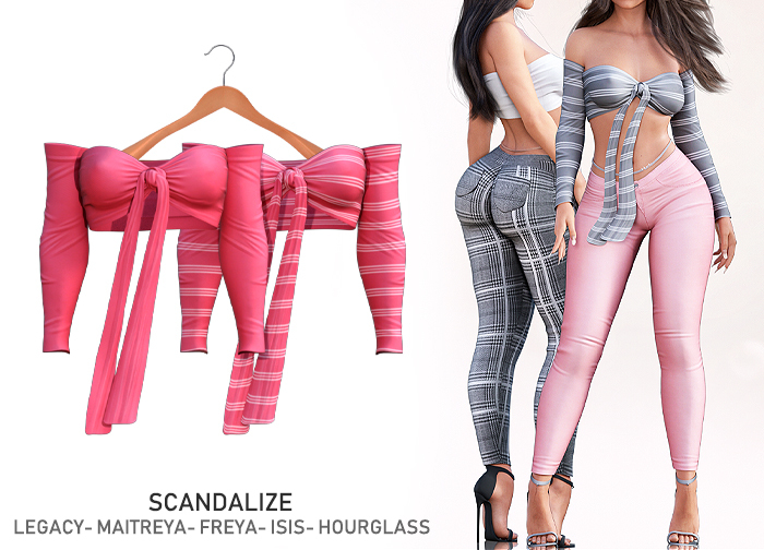 Scandalize. Indyle Top. Pink