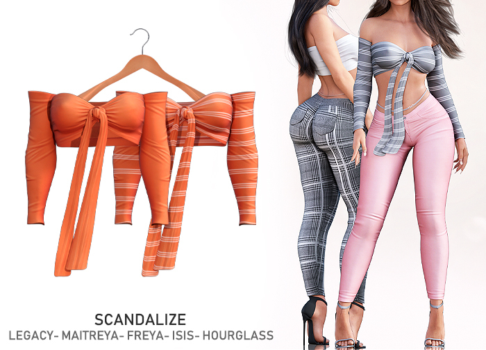 Scandalize. Indyle Top. Orange