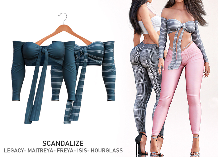 Scandalize. Indyle Top. Marine