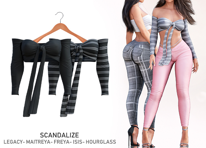Scandalize. Indyle Top. Black