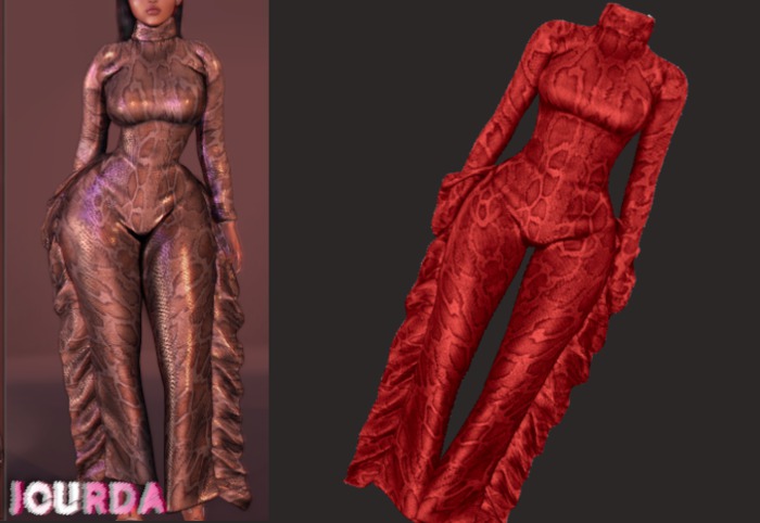 Jourda x Body Hype Python Red