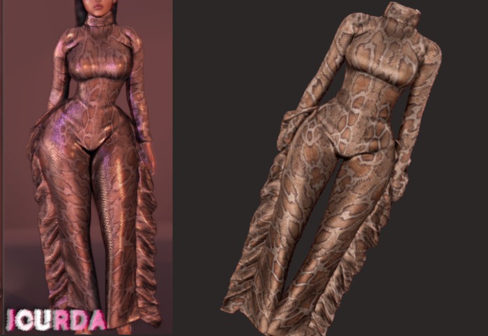 Jourda x Body Hype Python Brown