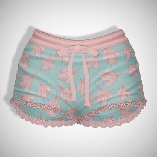 ChicModa // Elvi Shorts // BLUE FLORAL