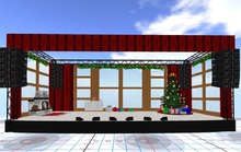 Christmas Red & Lights Stage