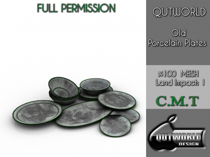 .::QUTWORLD Old Porcelain Plates::.FP 