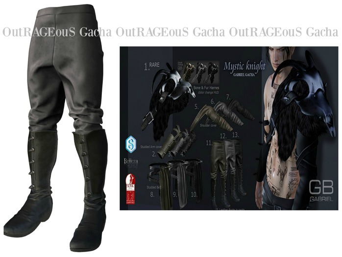 ::GB:: Leather Pants - Slink - Gray