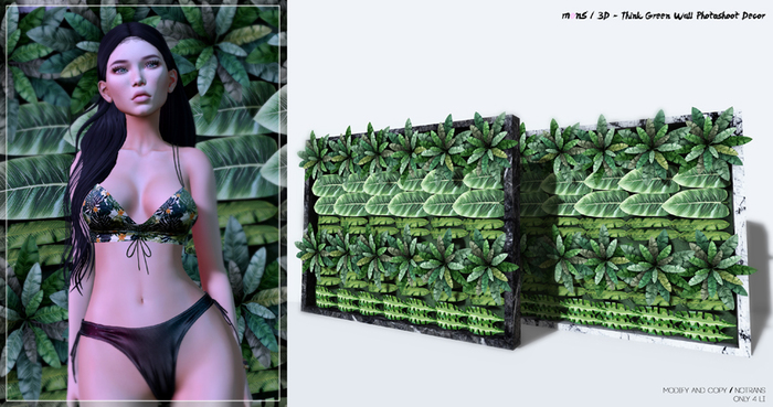 MONS / 3D - Think Green Wall Photoshoot Decor