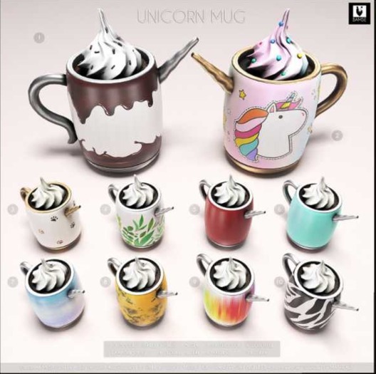 1. BAMSE - Unicorn Mug - Chocolate RARE