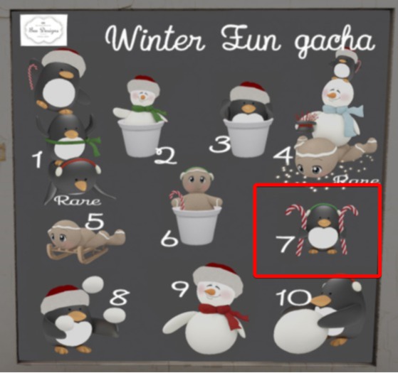 Bee designs Winter Fun gacha 7