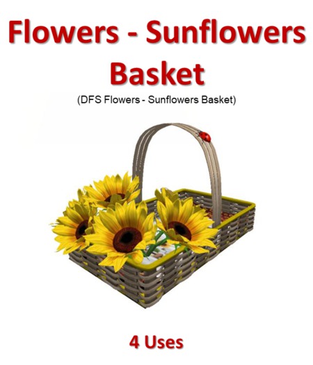 DFS Flowers - Sunflowers Basket (Texture)