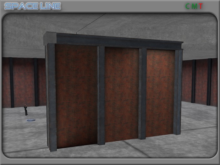 Walls with Bricks and Steel for Shop Studio Warehouse