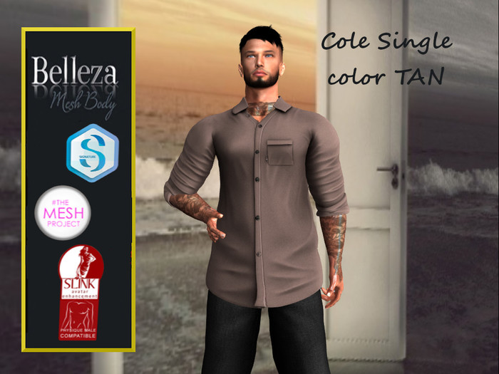 TA COLE SHIRT TAN