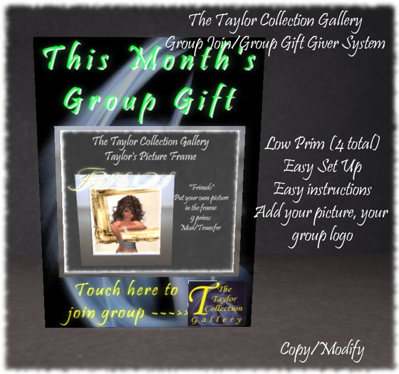 Taylor's Group Gift Board & Join Group Board