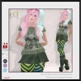 [HC] Cacia Green 4-Piece Outfit for Slink (inc. Petite), Belleza, Maitreya, eBody, Signature & Tonic