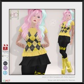 [HC] Cacia Yellow 4-Piece Outfit for Slink (inc. Petite), Belleza, Maitreya, eBody, Signature & Tonic
