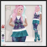 [HC] Cacia Teal 4-Piece Outfit for Slink (inc. Petite), Belleza, Maitreya, eBody, Signature & Tonic