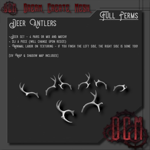 D.C.M Antlers Full Perm Mesh