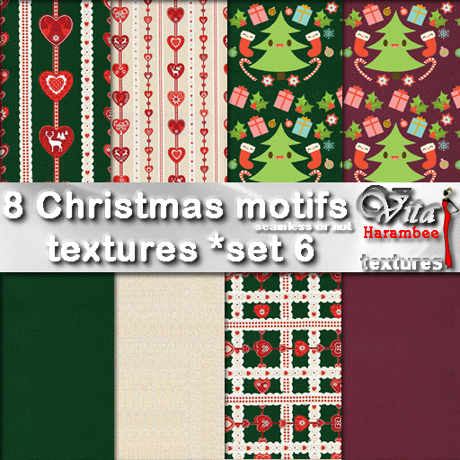 8 Christmas motifs FP set6