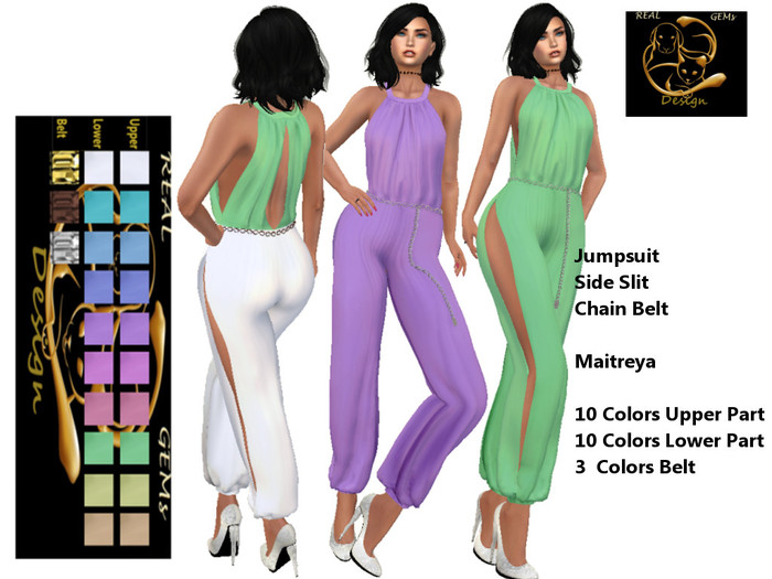 [RG]  Ladies Side Slit Jumpsuit Fatpack (Box)