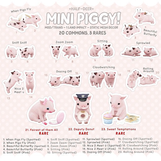 +Half-Deer+ Mini Piggy - Cloudwatching (Spotted)