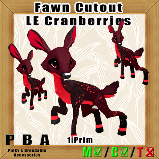 PBA - Fawn Cutout LE Cranberries Box
