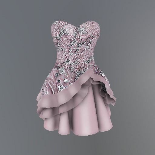 Pink Frost Flower Slink Dress box
